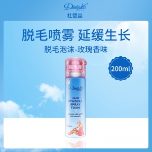 英国杜碧丝Dimples脱毛泡沫-玫瑰香味200ml